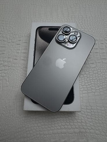 iphone 13 max: IPhone 15 Pro, Б/у, 128 ГБ, Natural Titanium, Коробка, 84 % — 3