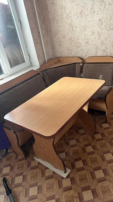 буду мебель: Комплект мягкой мебели, Б/у, Самовывоз, цвет - Коричневый — 2