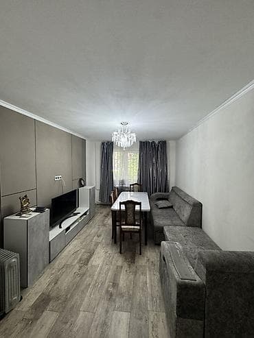 кравтиры в бишкеке: 2 комнаты, 45 м², 104 серия, 1 этаж, Евроремонт — 1
