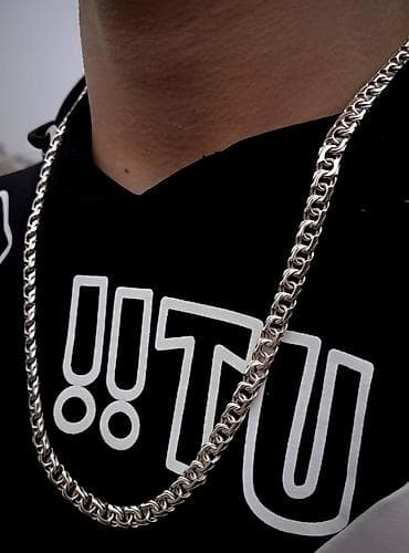 Жеке буюмдар: Серебряный комплект "Питон" Цепь 45 гр Браслет 25 гр Серебро 925 проба — 7