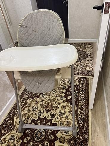 тумбы ош: Тамактандыруучу отургуч, Башка бренд, Металл, Отургучтун башка түрү, түсү - Боз — 1