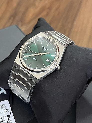 тонкие часы: Tissot PRX — швейцарские кварцевые часы с интегрированным стальным — 4