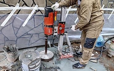 Алмазное бурение отверстий и проемов Профессиональные работы по