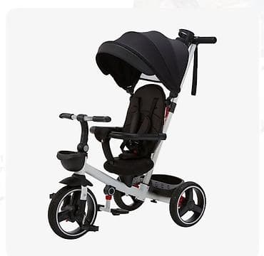 Книги и журналы: Детский трехколесный велосипед-трансформер с родительской ручкой и — 1