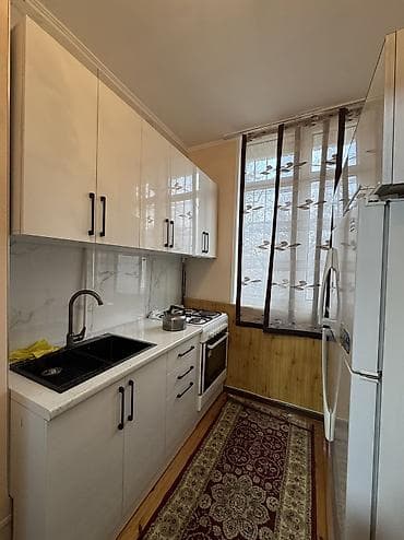 долгосрочная аренда квартир ош: 3 комнаты, Агентство недвижимости, Без подселения, С мебелью полностью — 1