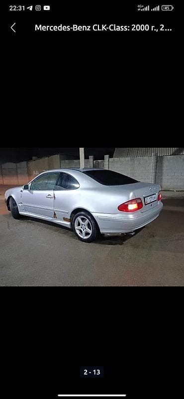 кампресоры: Mercedes-Benz CLK-Class: 2000 г., Автомат, Бензин, Купе — 1