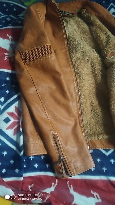 Футболки: Куртка кожаная утепленная на позднию осень начало весны или теплую — 3