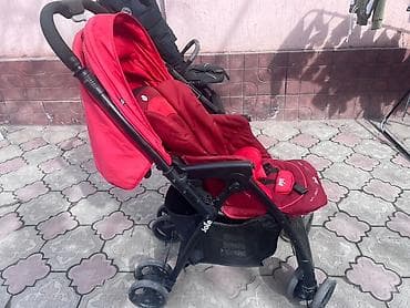 я ищу каляска: (Нету бампера ). Прогулочная коляска Joie, цвет красный/бордовый — 3