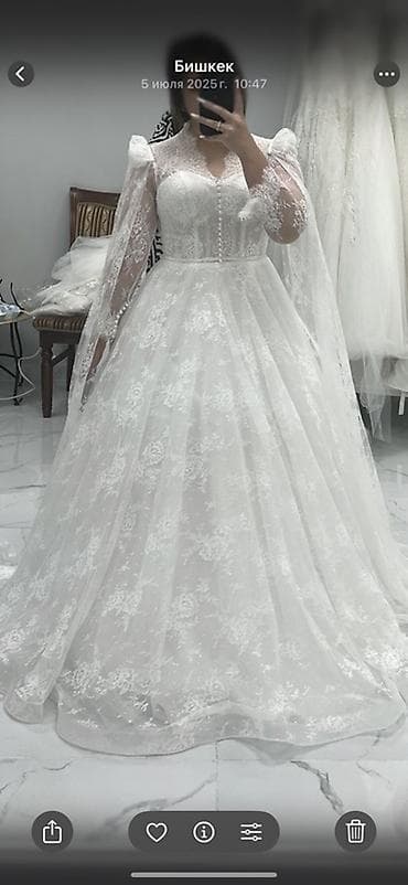 Үлпөт көйнөктөрү жана аксессуарлар: Свадебное платье на прокат. Новое, не застиранное. Носила только я на — 2