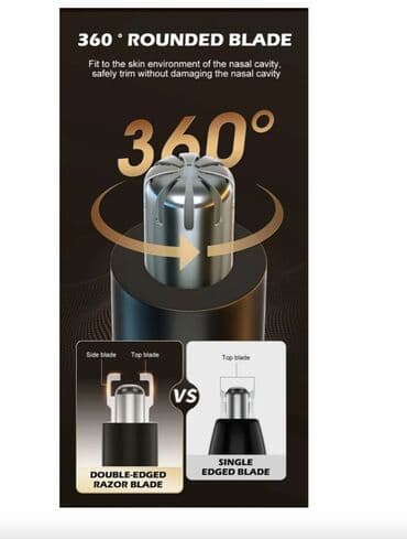 vgr триммер: ✂️ триммер для носа, ушей и бровей vgr v-615 2 в 1 🔌 питание — 6