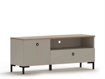 настройка телевизор: Артикул: 00036638 Доменика Тумба RTV1D1S, Глиняный серый/ Дуб — 1