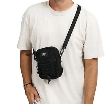 авто сумка: Сумка через плечо Vans (малого формата) - Цвет: чёрный - Материал — 5