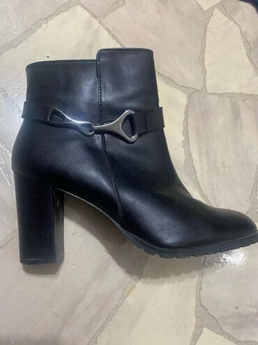 сапоги лакированные на высоких каблуках: Derimod, идеальная турецкая кожа, в отличном новом состоянии, деми — 1