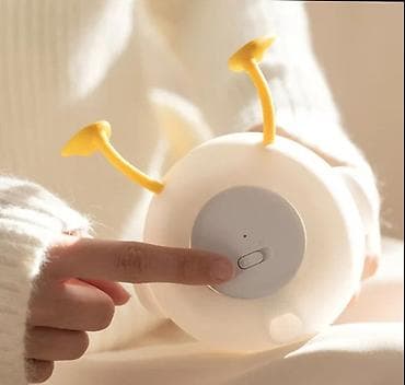 Трековые светильники и споты: Ночник-лампа «Утёнок с ромашкой» - Дизайн: милый утёнок с ромашкой на — 4