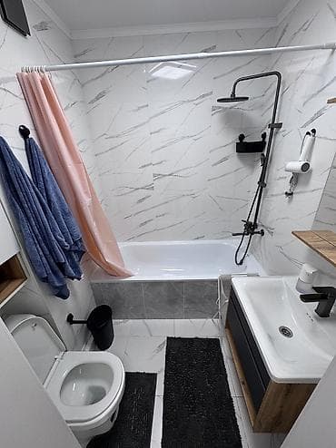 квартира на длительный срок ош: 2 комнаты, Собственник, Без подселения, С мебелью полностью — 10