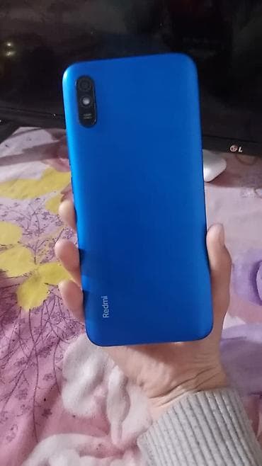 Техника и электроника: Redmi, Redmi 9AT, Б/у, 64 ГБ, цвет - Синий, 2 SIM — 1