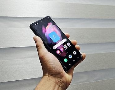 Техника жана электроника: Samsung Galaxy Z Fold 3, Колдонулган, 256 ГБ, түсү - Кара, 1 SIM, 2 SIM — 7