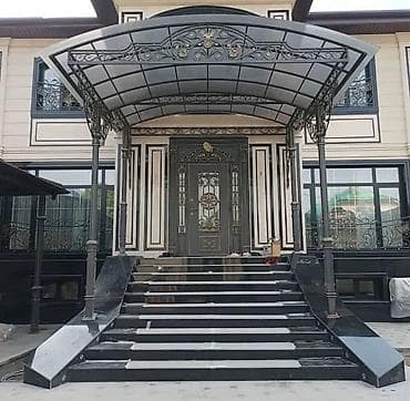 кованная: Двери для домов и квартир, Металлическая, Кованная, цвет - Черный — 2