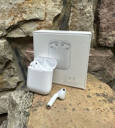 правый наушник airpods 2: Каптагычтар, Apple, Жаңы, Электр зымсыз (Bluetooth), Классикалык — 2