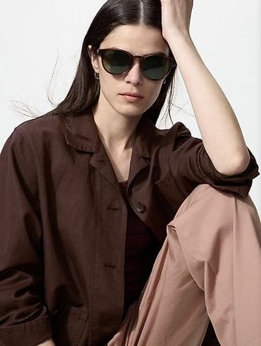 Аксессуары: Солнцезащитные очки очки, Uniqlo, Унисекс, Круглые, Новый — 3