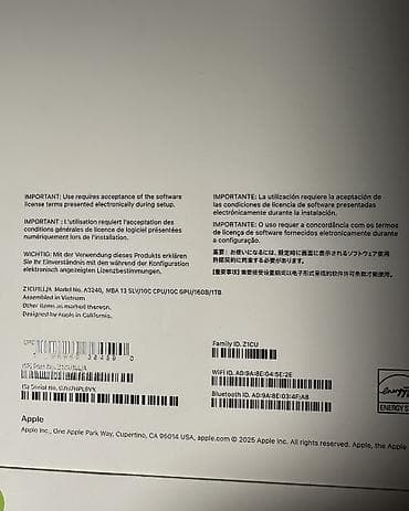 Ноутбуки Apple (MacBook): Ультрабук, Новый, Apple M4, ОЗУ, RAM: 16 ГБ — 3