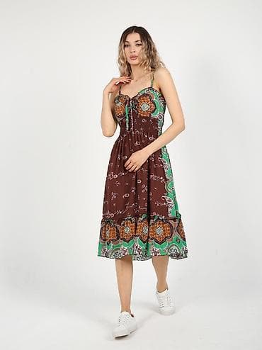 Кофты, свитеры: Сарафаны размер стандартный (42-48) ткань штапель производство Инди — 8