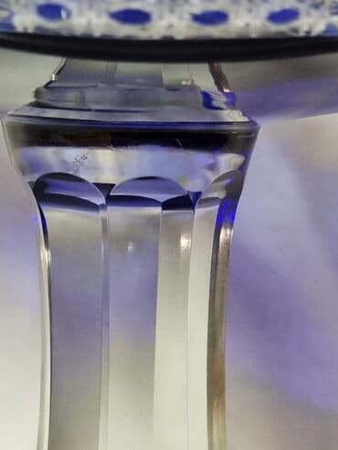 сколько стоит хрусталь: Хрустальная фруктовница . Кобольтовая. Сталинский ампир. 1950-60 — 6