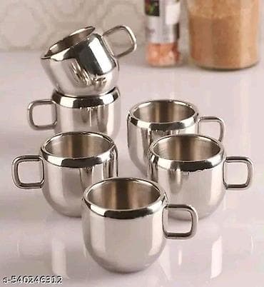 Набор кружек для напитков (разные модели из нержавеющей стали и эмали) — 3