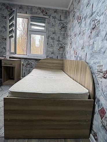 Балдар эмереги: Детская кровать - Размер спального места: 184 × 90 см, высота от пола — 4
