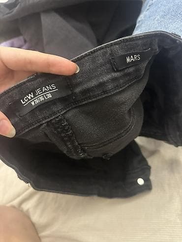 Личные вещи: Черные женские джинсы LSW JEANS - Посадка: высокая - Крой: прямой — 6