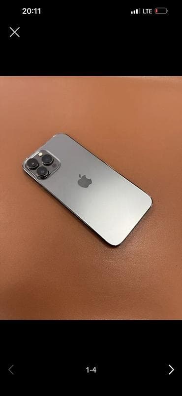 apple 13 pro: IPhone 13 Pro Max, Б/у, 256 ГБ, Графит, Зарядное устройство, Чехол, 86 % — 1
