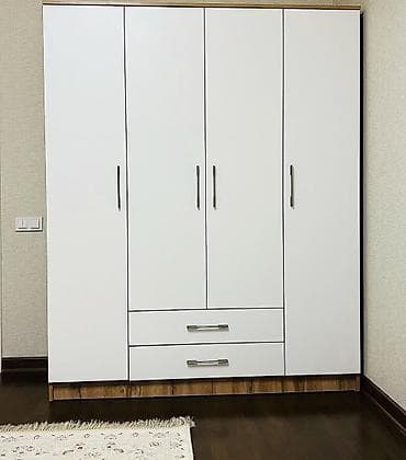 Вместительный шкаф Размеры: 2000х1600×520 Цена: 25000 сом Материалы
