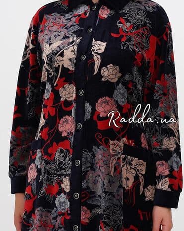 домашние халаты больших размеров: Халат, Велюр, Турция, M, L, XL — 2