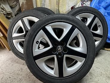 Транспорт: Колеса в сборе 215 / 55 / R 17, Лето, Б/у, Комплект, Легковые, Литые, отверстий - 5 — 1