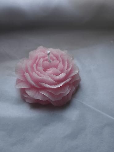 форма на 9 мая: Декоративные свечи в форме пионов Нежно-розовая и молочно-белая — 6