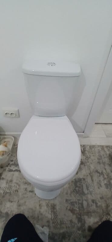 распылитель для воды: Унитаз Напольный, Б/у, Материал: Керамика — 3