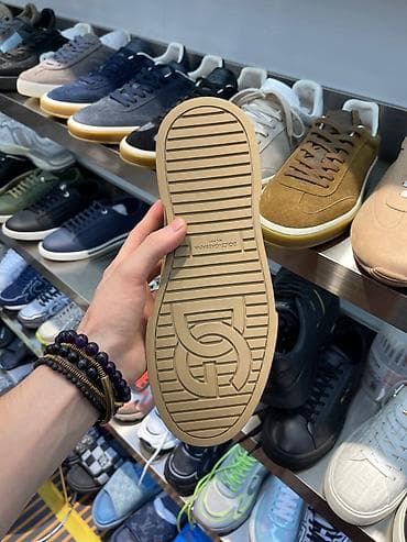 сумка чемодан цена: Замшевые кроссовки Dolce & Gabbana - Материал верха: натуральная — 3