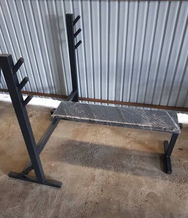 турник для дома напольный: Скамья для жима лёжа не регулируемая со стойкой для штанги — 1