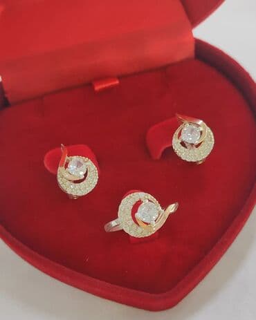 свадебные наборы ручной: Серебро пробы 925 напыление золотом Качество отличное не чернеет — 2