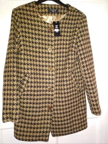 весенний тонкий плащ: Пальто, кардиган/пальто! легкое, весеннее. Channel. коричнево-черный — 3