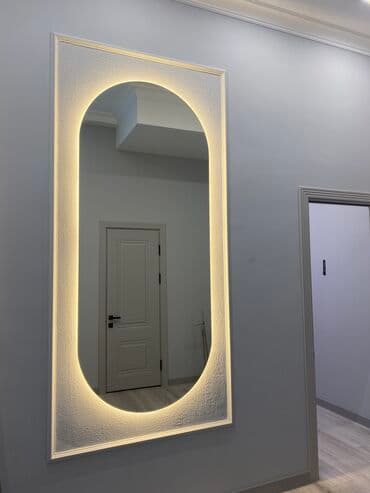 шкаф с подсветкой: В наличии зеркало капсула с подсветкой размер 150/70см изготовление — 1