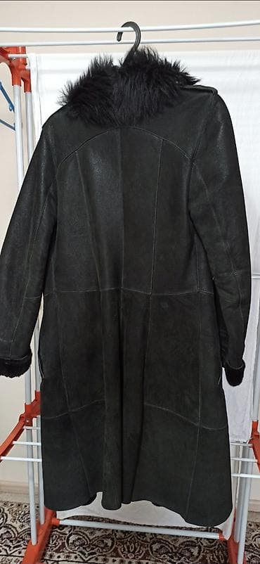 замшевый плащ: Дубленка, Классическая модель, По колено, M — 3