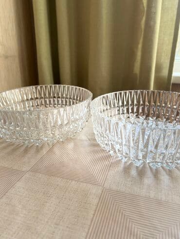 стоимость фарфоровых статуэток: Хрусталь 2 шт ! НОВОЕ ДИАМЕТР 24 см Адрес ул Советская / Бокомбаева — 5