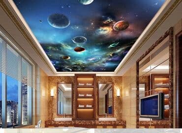 шпатель для натяжных потолков: Керме шыптар 3D потолоктор, Жылтырак, Жылтырабаган Демонтаждоо, Акысыз ченөө, Кепилдиги — 18