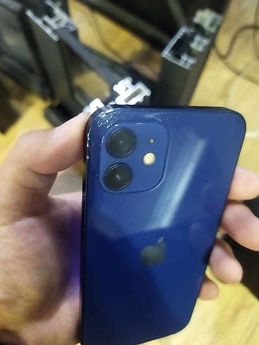 iphone 2020: IPhone 12, Б/у, 64 ГБ, Синий, Кабель, 72 % — 2