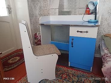 стол компьютерный купить: Комплект парты и стула, цвет - Белый — 1