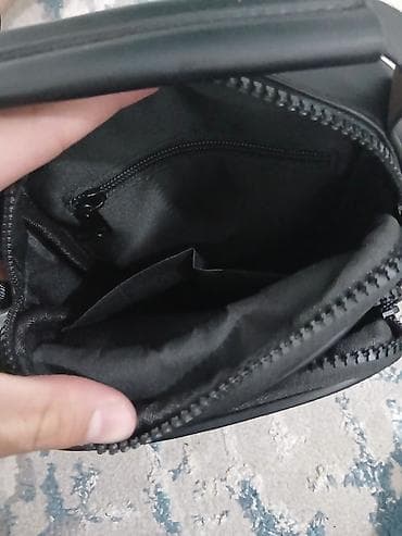 сумка рюкзак мужской: Барсетка, Материал: Экокожа, Застежка на молнии, Новый — 5