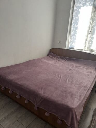 Спальный гарнитур, Б/у, Двуспальная кровать, Шкаф, Комод, Другая страна производитель, МДФ, Самовывоз, цвет - Коричневый