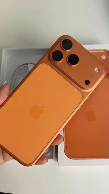 Аудиотехника: IPhone 17 Pro, Б/у, 256 ГБ, Оранжевый, Коробка, 100 % — 2