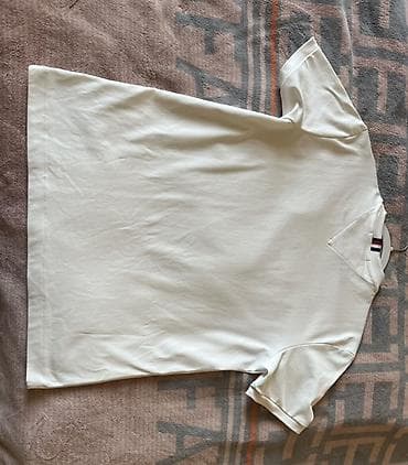трикотаж: Мужская футболка, L, Tommy Hilfiger, Новый, цвет - Белый, Самовывоз, Платная доставка — 3